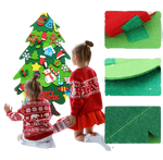 Árbol Navideño Interactivo de Fieltro (32 piezas)
