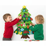 Árbol Navideño Interactivo de Fieltro (32 piezas)