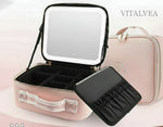Organizador de Maquillaje con Espejo LED Portátil